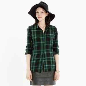 Madewell Flannel Boyshirt in Barlow Plaid Medium